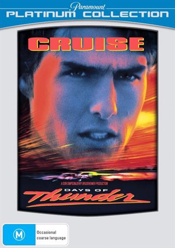 Fanno-Days of Thunder DVD Racing Action Tom Cruise Stock Car Racing Movie Classic