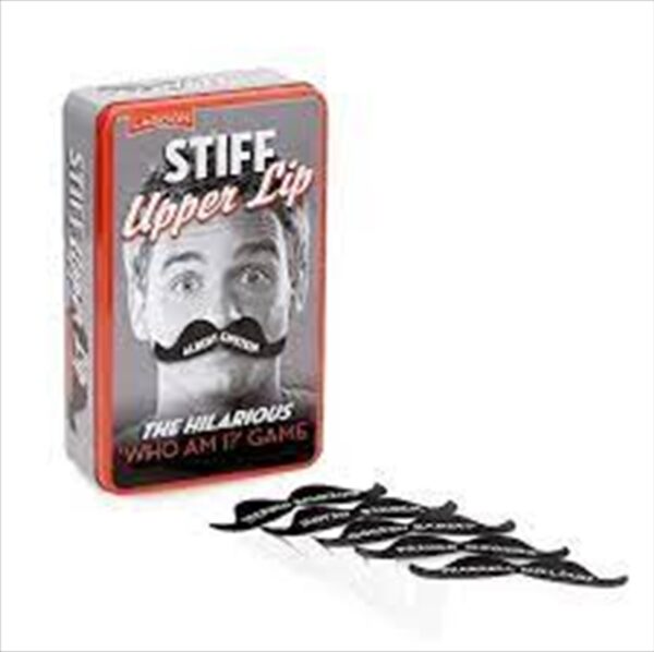 Fanno-Stiff Upper Lip Tin Game Fun Who Am I Moustache Identity Guessing Party Game