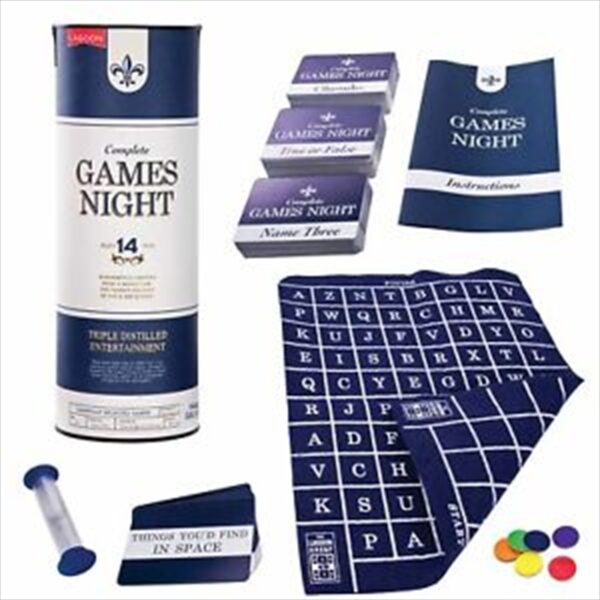 Fanno-Complete Games Night Set with True or False Name 3 and Charades for Fun Evenings