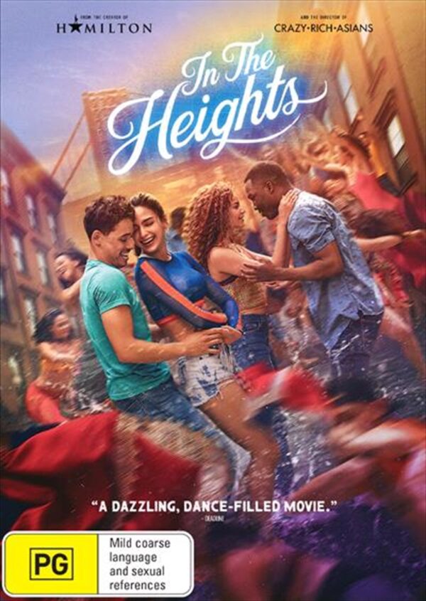 Fanno-In The Heights DVD Musical Drama Film with Lin-Manuel Miranda's Music and Lyrics