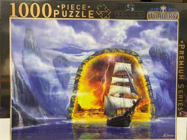 Fanno-Tall Ship Portal 1000 Piece Puzzle for Adults and Kids Fun Family Activity