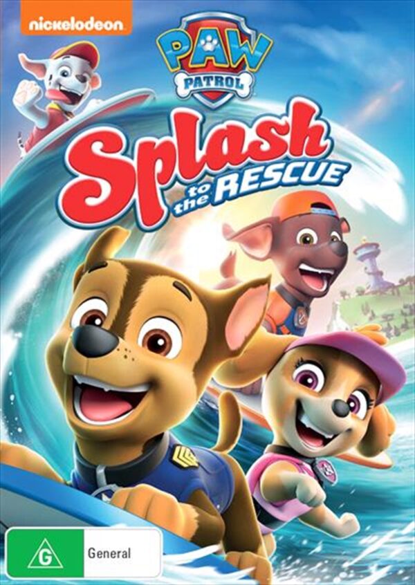 Fanno-Paw Patrol Splash To The Rescue DVD Adventure Bay Rescue Dogs Family Fun