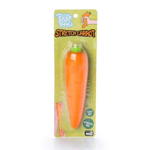 Fanno-Stretch Carrot Toy for Kids Fun Educational Play Soft Rubber Vegetable Replica