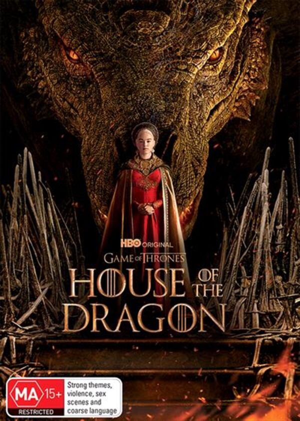 Fanno-House Of The Dragon Season 1 DVD Epic Targaryen Storyline and Dragons Adventure