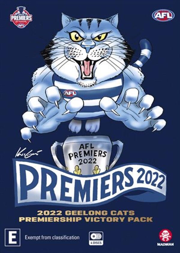 Fanno-AFL 2022 Premiers Geelong Cats Finals Collection DVD and Blu-Ray Victory Pack