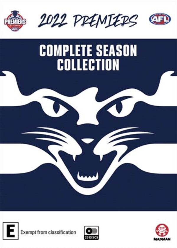 Fanno-AFL 2022 Geelong Cats Complete Season DVD Blu-Ray Collection with Grand Final