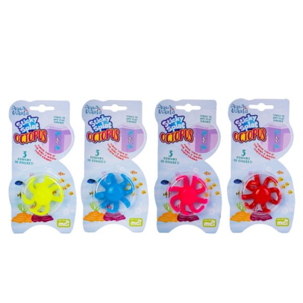 Fanno-Sticky Splat Octopus Wall Crawler Fun Sensory Toy for Kids Collectible Colors