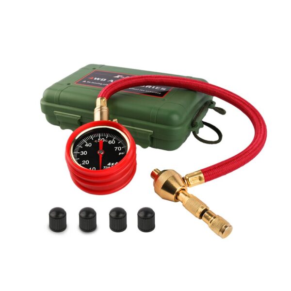 Fanno-Rapid Tyre Deflator with Pressure Gauge Tool for 4WD Trucks Motorcycles and Cars