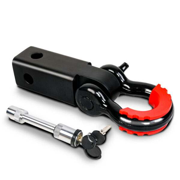 Fanno-Compatible Recovery Hitch Receiver 5T with Bow Shackle for Off Road Vehicles