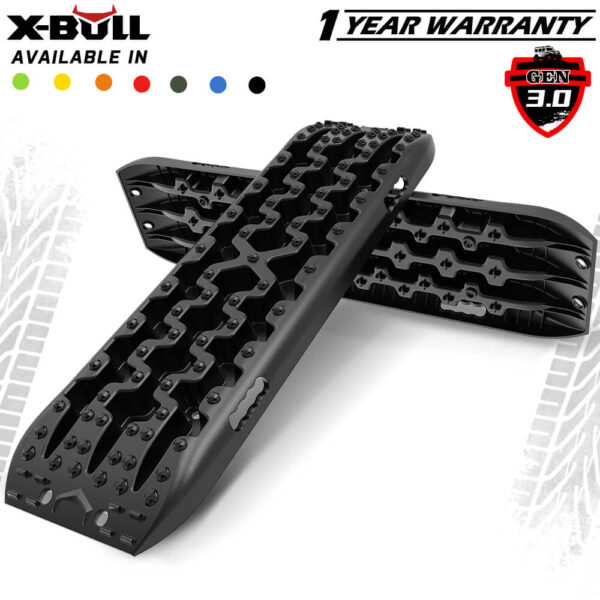 Fanno-Recovery Tracks for Off Road Vehicles 2pcs Gen 3.0 Sand Mud Tracks Black