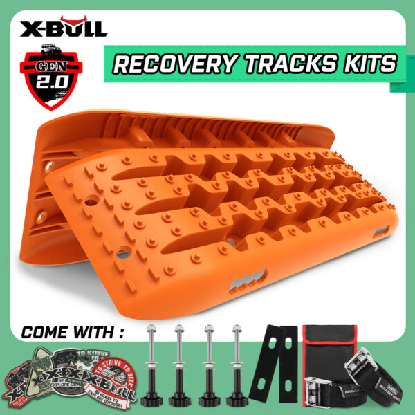 Fanno-Recovery Tracks for Sand and Mud with Mounting Pins for Offroad Vehicles 4WD