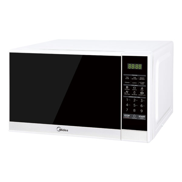 Fanno-20L White Microwave with Digital Touch Control 700W 10 Power Levels Child Lock