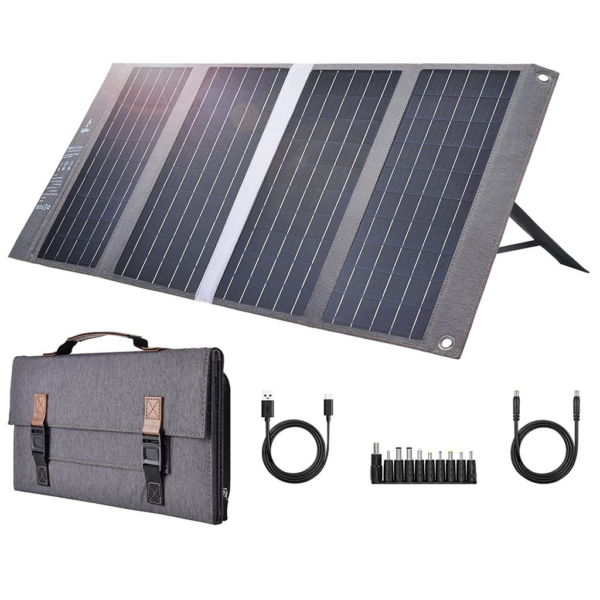 Fanno-Portable 36W Solar Panel Charger for iPhone and Android Devices with Kickstands