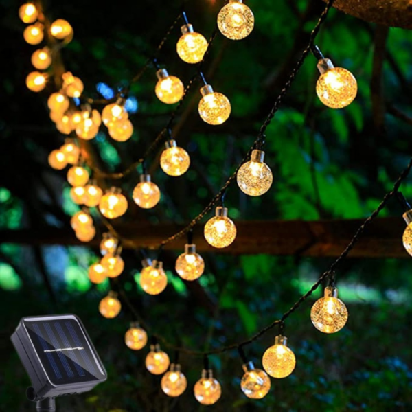 Fanno-Solar String Lights 22m 200 Bulbs Warm Light 8 Modes Eco Friendly Outdoor Decor