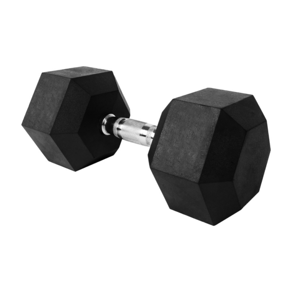 Fanno-25 KG Rubber Hex Dumbbells for Home Gym Durable Cast Iron Weight Training