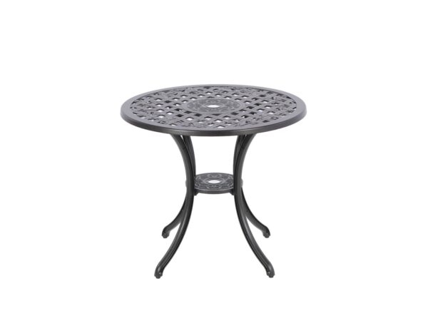 Fanno-Aluminium Table Modern Design Durable Indoor Outdoor 79x79x69 Black