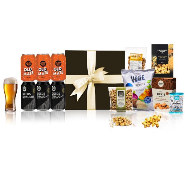 Fanno-Craft Beer and Snack Hamper Gift Set with Australian Treats and Brews