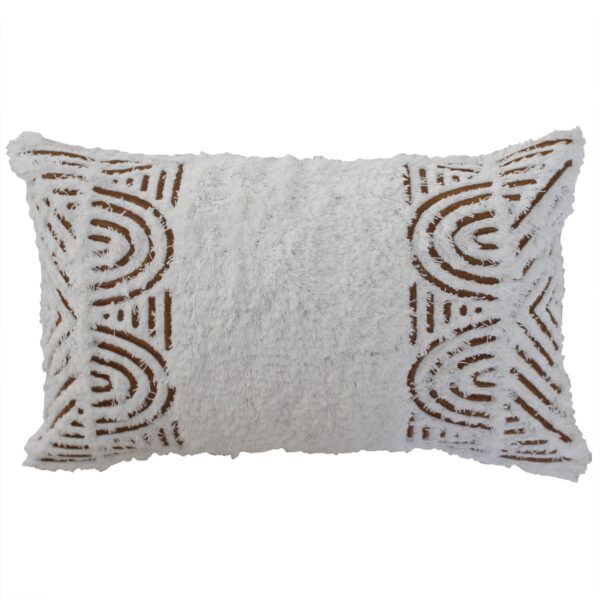 Fanno-Cushion Cover Boho Textured Pattern Soft Fabric 30cm x 50cm Indoor Outdoor Use