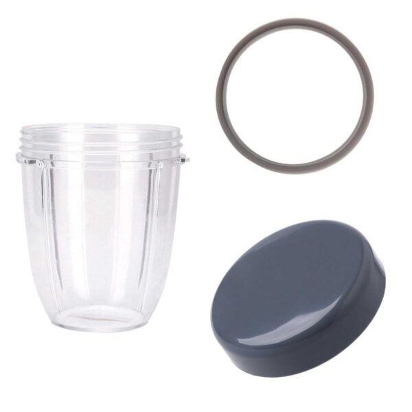 Fanno-Nutribullet Short Cup with Stay Fresh Lid and Grey Seal for 600 and 900 Models