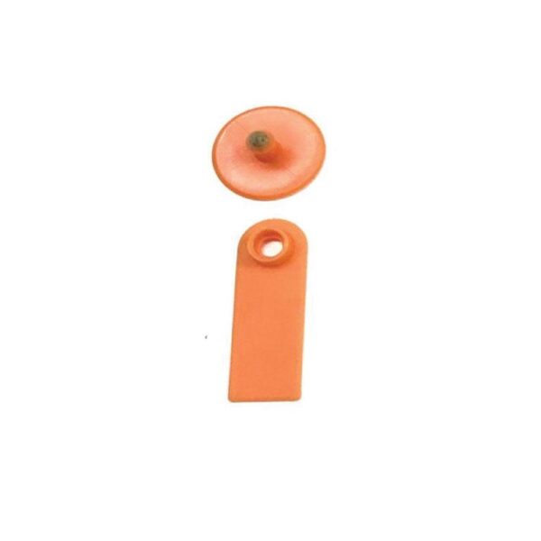 Fanno-Mini Orange Cattle Ear Tags 100 Pack Blank Livestock Tags for Sheep Goat Pig