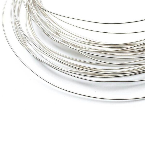 Fanno-Sterling Silver Soft Wire 20cm 0.3mm 28 Gauge for Jewelry Making and Crafting