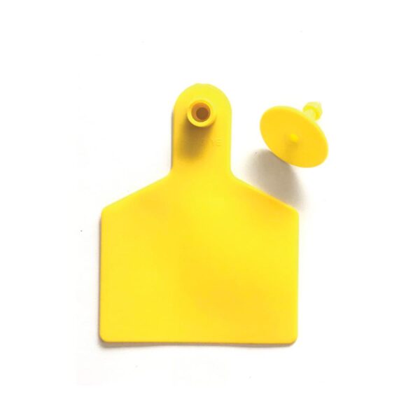 Fanno-Cattle Ear Tags Large Yellow Blank Tags for Livestock Cows Sheep Goats Dogs