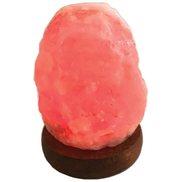 Fanno-USB Himalayan Pink Salt Lamp with Red LED Bulb for Home Office Decor