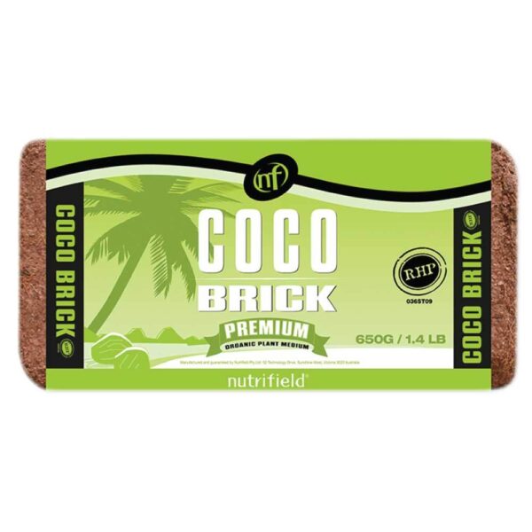 Fanno-Coco Brick Premium Coir Peat Organic Plant Growth Medium Expands to 9L