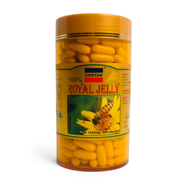 Fanno-Royal Jelly Supplements 1450mg 100 Capsules Rich in B Vitamins Made in Australia