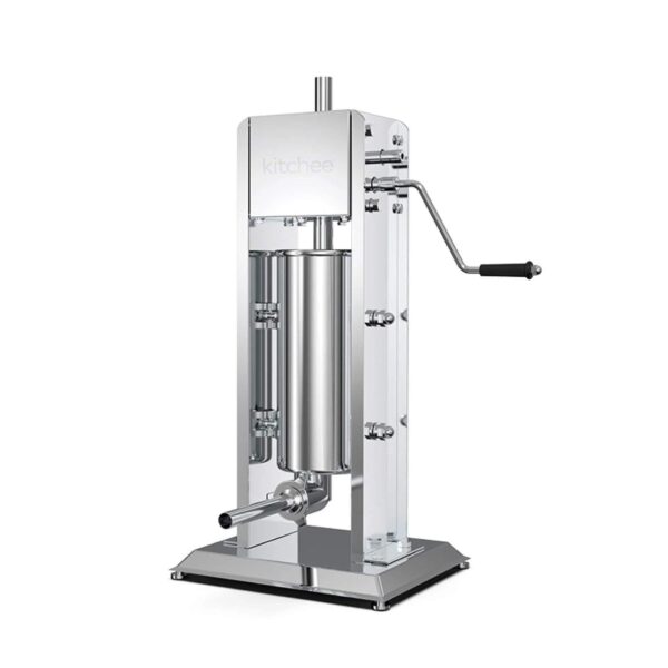 Fanno-5L Manual Vertical Sausage Stuffer Machine Stainless Steel Meat Filler with Nozzles