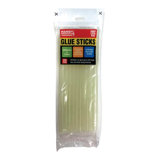 Fanno-Hot Glue Sticks 200mmx7mm Clear for 40w Glue Gun Craft Adhesive 20 Pack