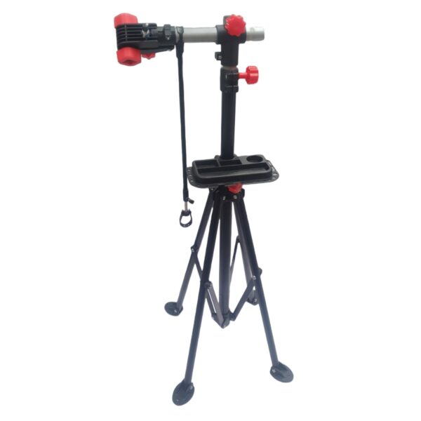 Fanno-Adjustable Bike Repair Stand with 360 Degree Clamp and Tool Tray for DIY Repairs