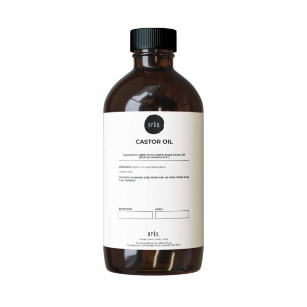 Fanno-500ml Castor Oil Hexane Free Cold Pressed for Skin Hair Care and Beauty Applications