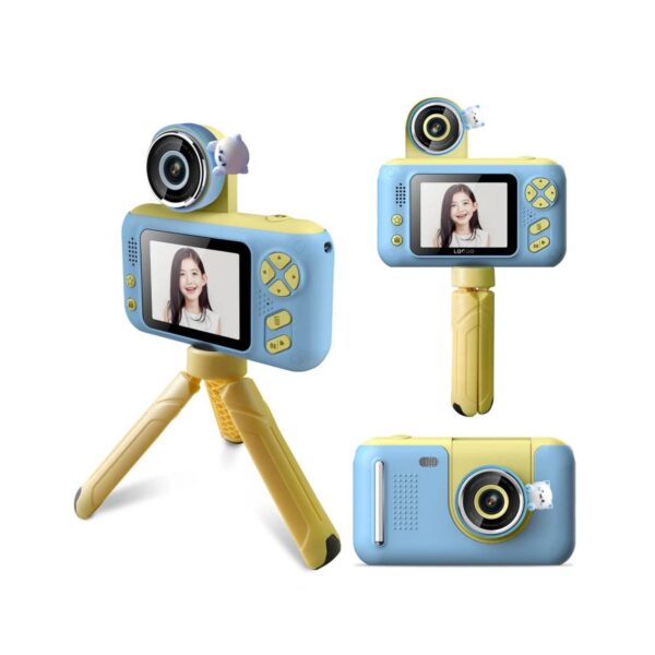 Fanno-Kids HD Digital Camera Blue - Children's Selfie Photo Video 2.4 Inch Screen