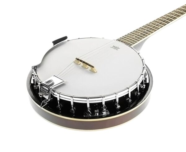 Fanno-6 String Resonator Banjo for Jazz Folk Bluegrass High Gloss Finish Durable Sound