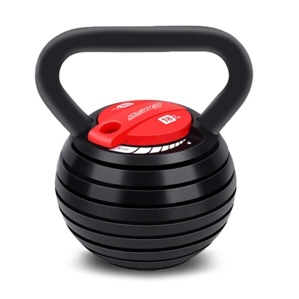 Fanno-Adjustable Kettlebell 18kg 40lb Quick Lock Home Gym Strength Training Equipment