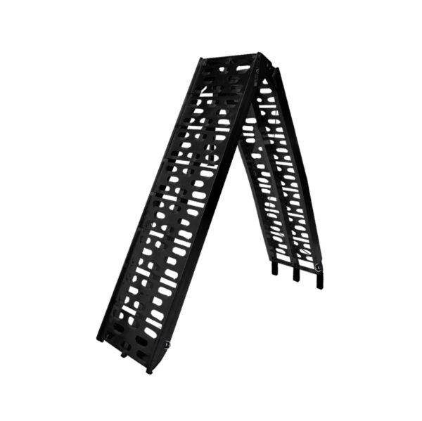 Fanno-Folding Aluminum ATV Loading Ramp Heavy Duty 340kg Capacity Non-Slip Design