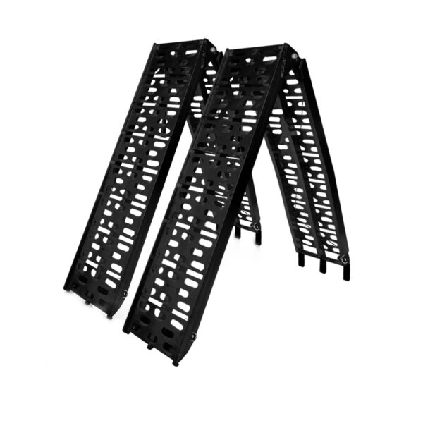 Fanno-Folding Aluminum ATV Loading Ramp Heavy Duty 340kg Capacity for Trailers and Trucks