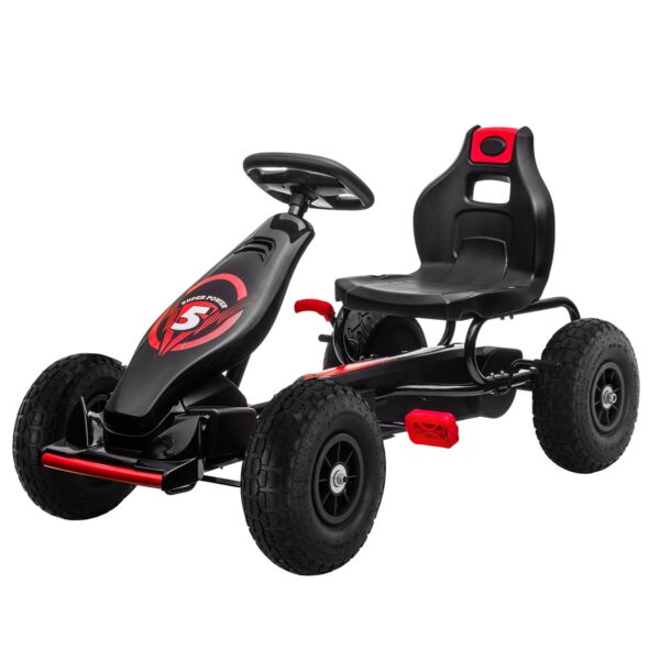 Fanno-Kids Pedal Go Kart Racing  with Adjustable Seat and Responsive Brake System