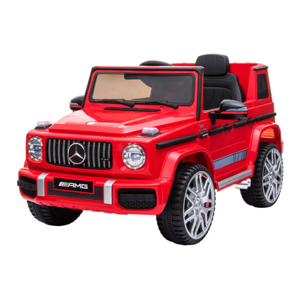 Fanno-Kids Ride On Electric Car Mercedes Benz AMG G63 Remote Control Rechargeable Red