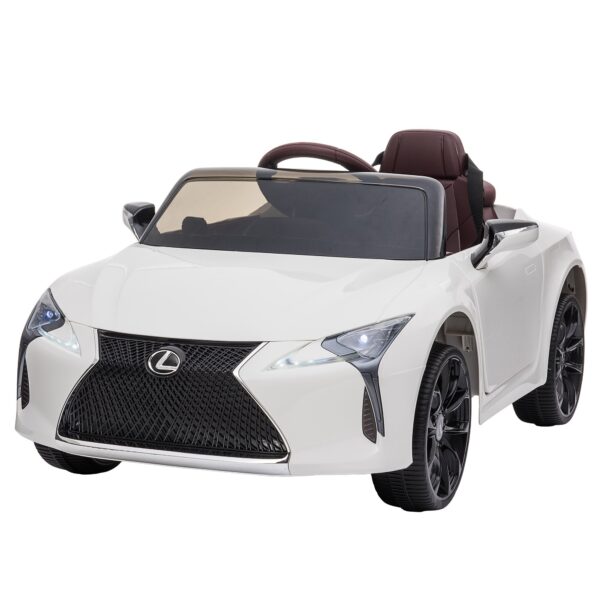 Fanno-Licensed Lexus Kids Ride On Car with Remote Control LED Lights and Butterfly Doors