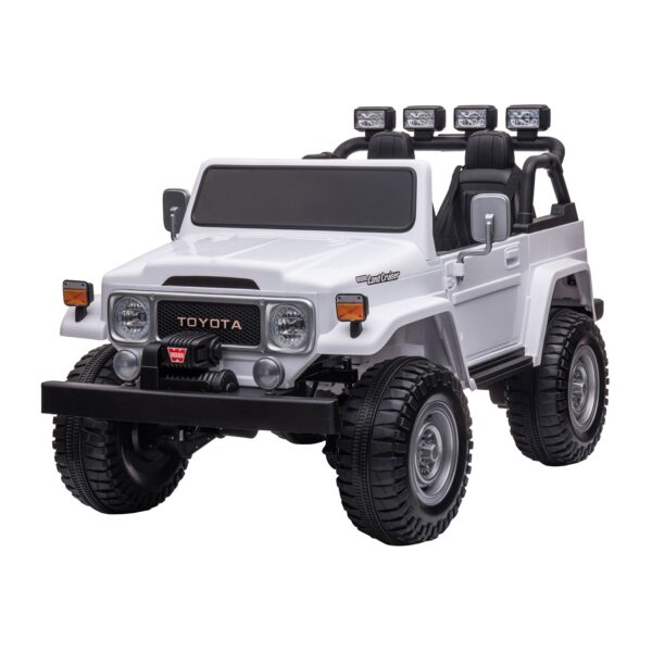 Fanno-Licensed  FJ-40 Kids Electric Ride On Car with Bluetooth and Lights