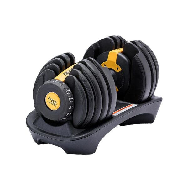 Fanno-Adjustable Dumbbell 5 to 52.5 Pounds Space-Saving Weight Training Equipment