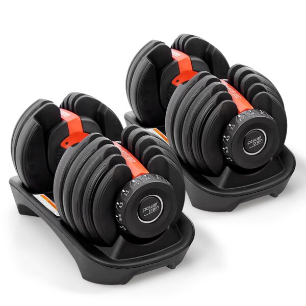 Fanno-Adjustable Dumbbells Set 5 to 52.5 Pounds for Home Gym Strength Training