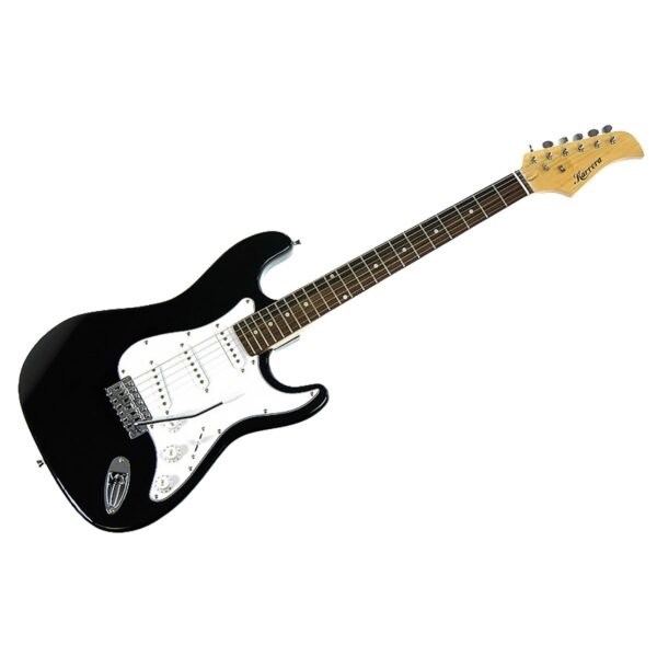 Fanno-39 Inch Electric Guitar with Adjustable Bridge and Removable Whammy Bar Black