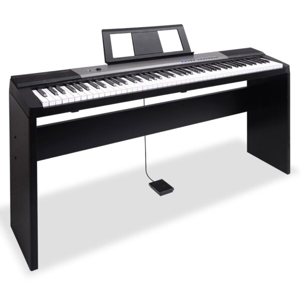 Fanno-88-Key Electronic Piano Keyboard with Stand and Recorder for Beginners and Pros