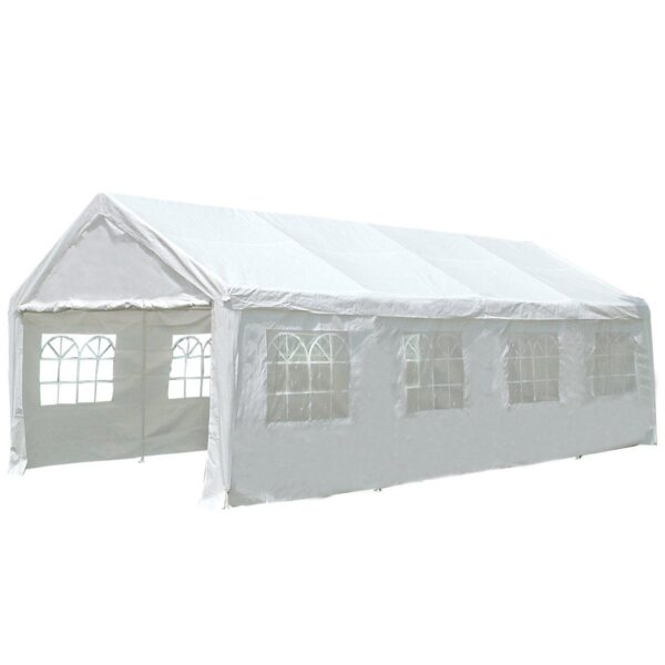 Fanno-White 4m x 8m Waterproof Party Pavilion for Outdoor Events and Gatherings