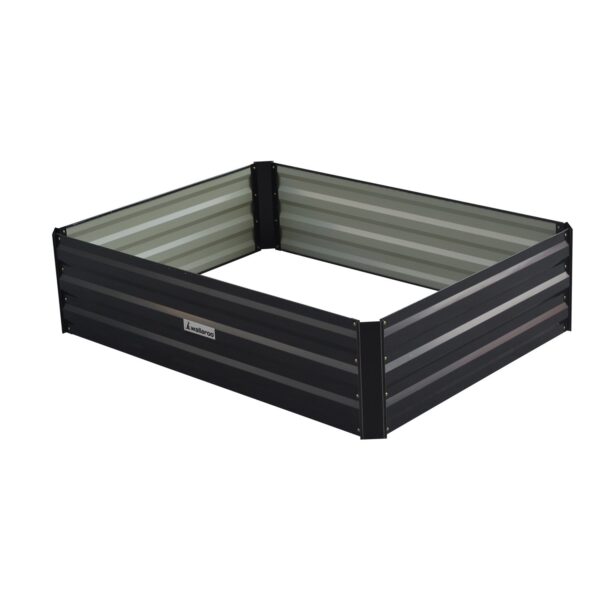 Fanno-Garden Bed 120x90x30cm Galvanized Steel Durable Easy Assembly for Plants and Flowers