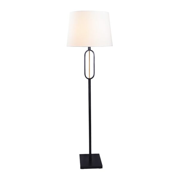 Fanno-Classic Floor Lamp with Fabric Shade for Living Room Bedroom Decor Lighting