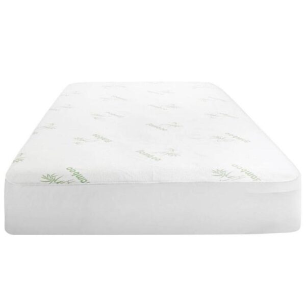 Fanno-Bamboo Mattress Protector Double Waterproof Allergy Dust Mite Bed Cover